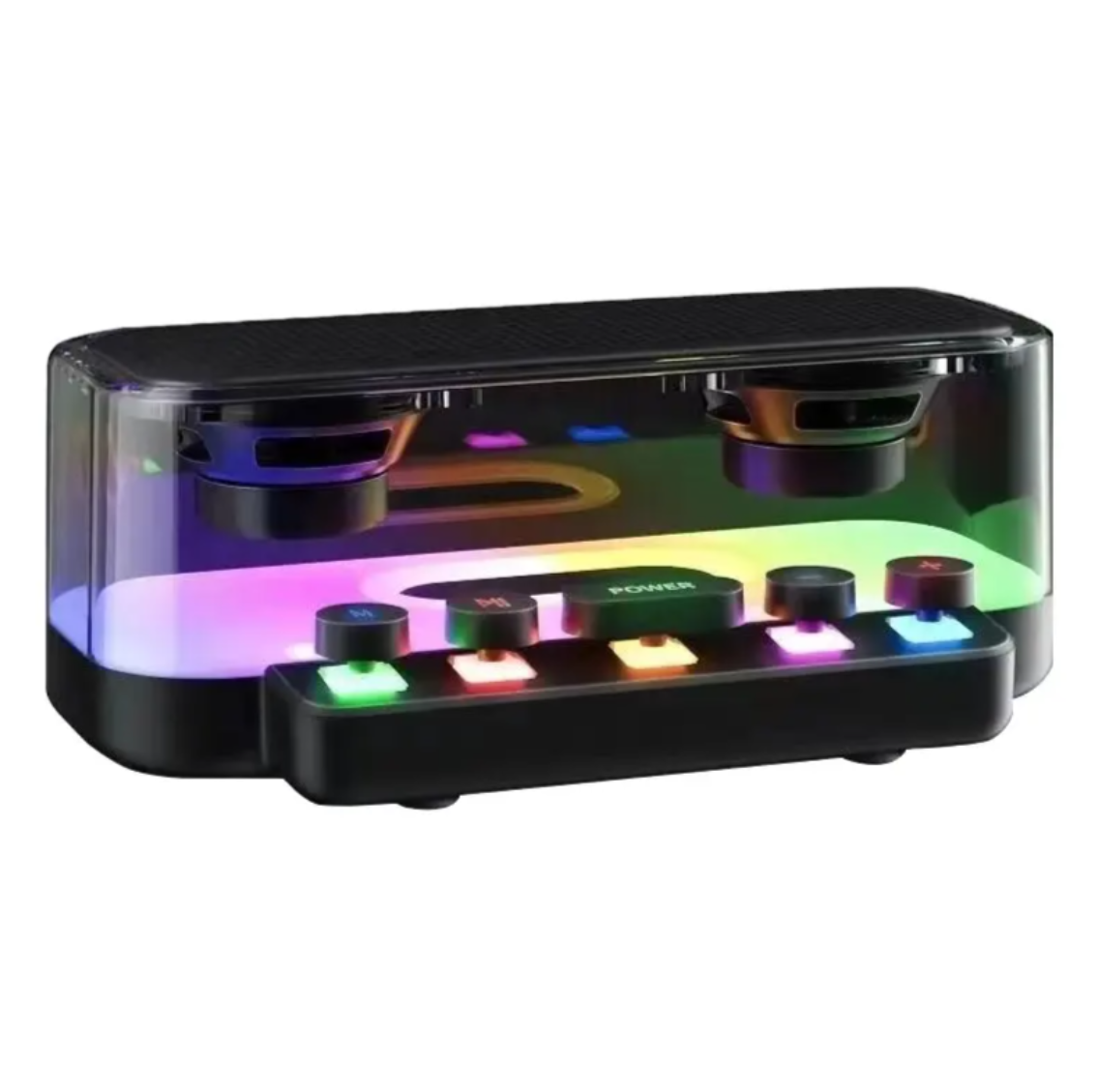 High-Performance Portable Wireless USB Speaker with Deep Bass & RGB LED Lights