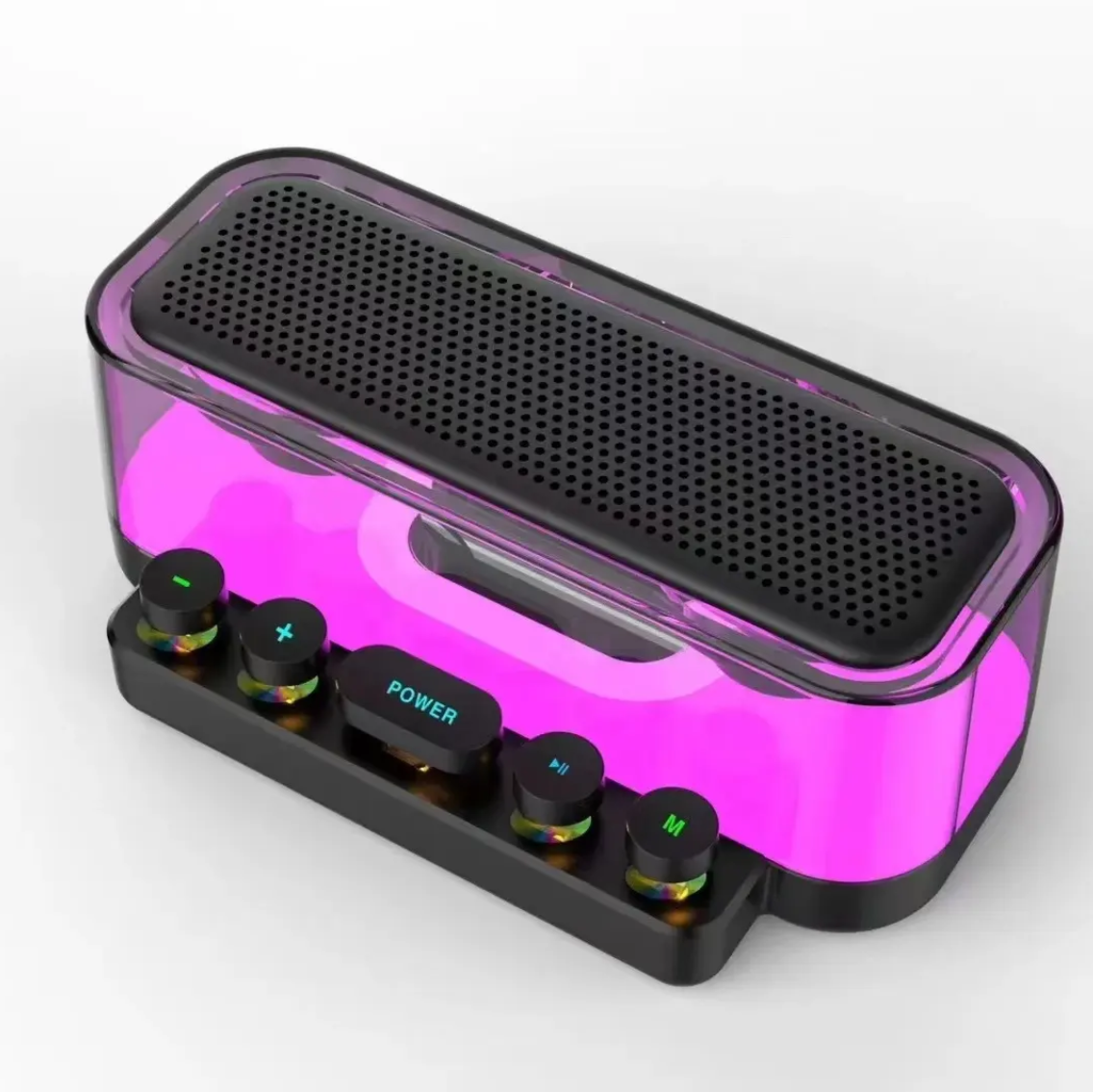 High-Performance Portable Wireless USB Speaker with Deep Bass & RGB LED Lights