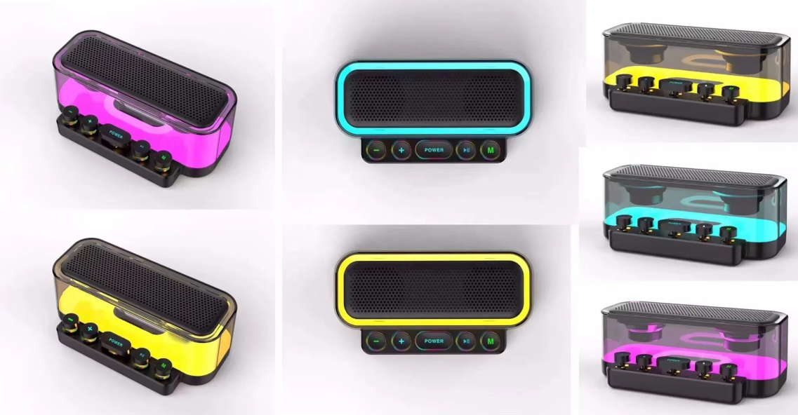 High-Performance Portable Wireless USB Speaker with Deep Bass & RGB LED Lights