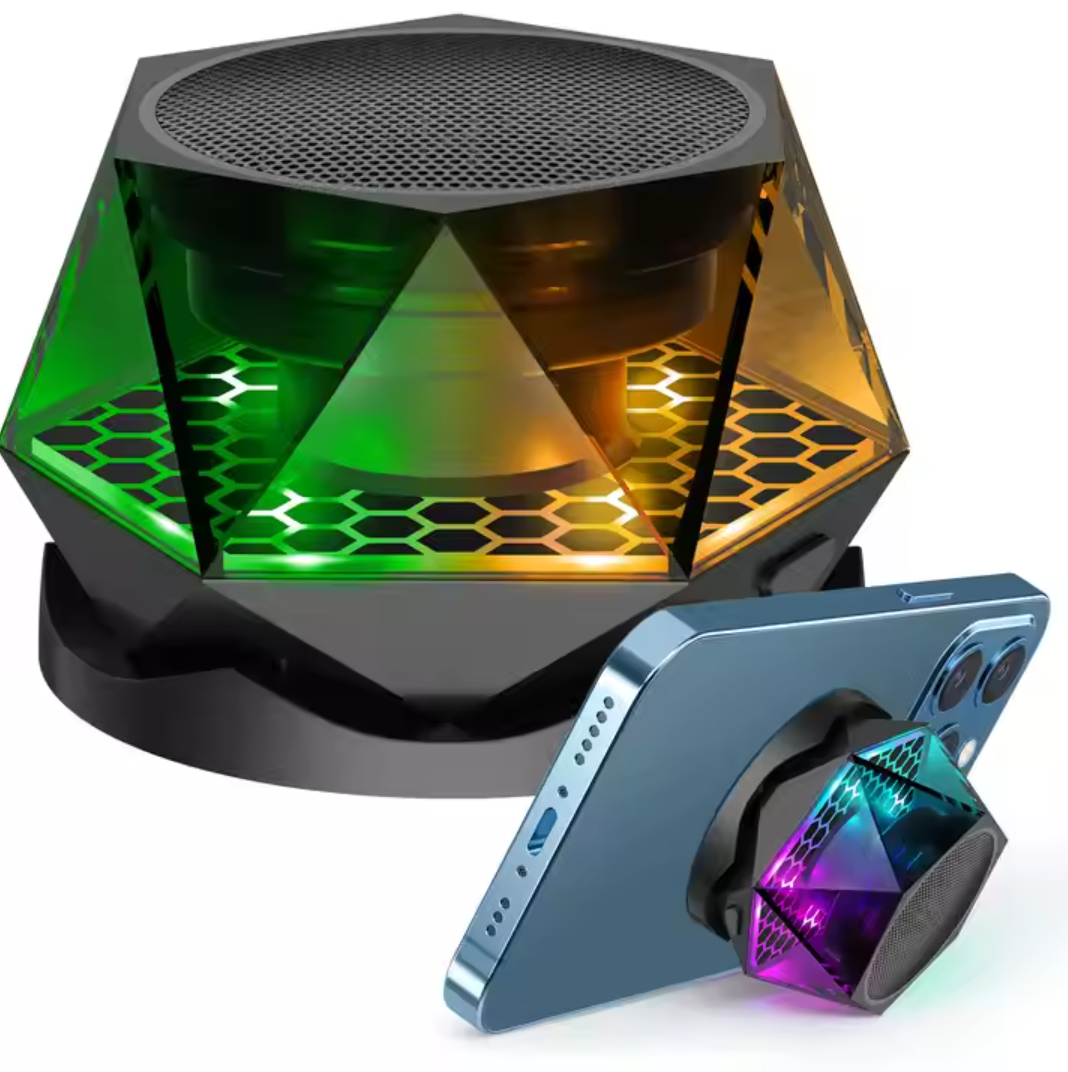 RGB Magnetic Bluetooth Mini Speaker | Wireless Speaker & Phone Holder